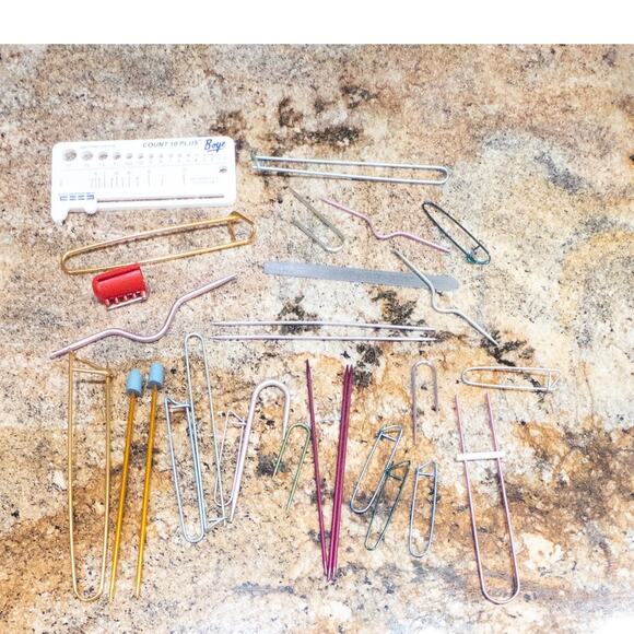 Knitting Needles Supplies Bulk Lot  27 sets Stitch Markers Gauges cable stitch - Picture 3 of 5